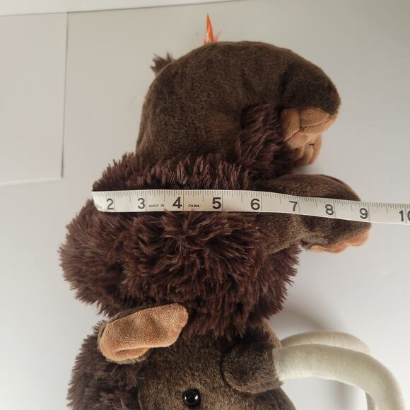 Wild Republic Mammoth Plush 13" Brown Stuffed Animal Toy Prehistoric 2022 - Picture 10 of 16